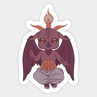 Baby’s First Baphomet (solo/color) Sticker